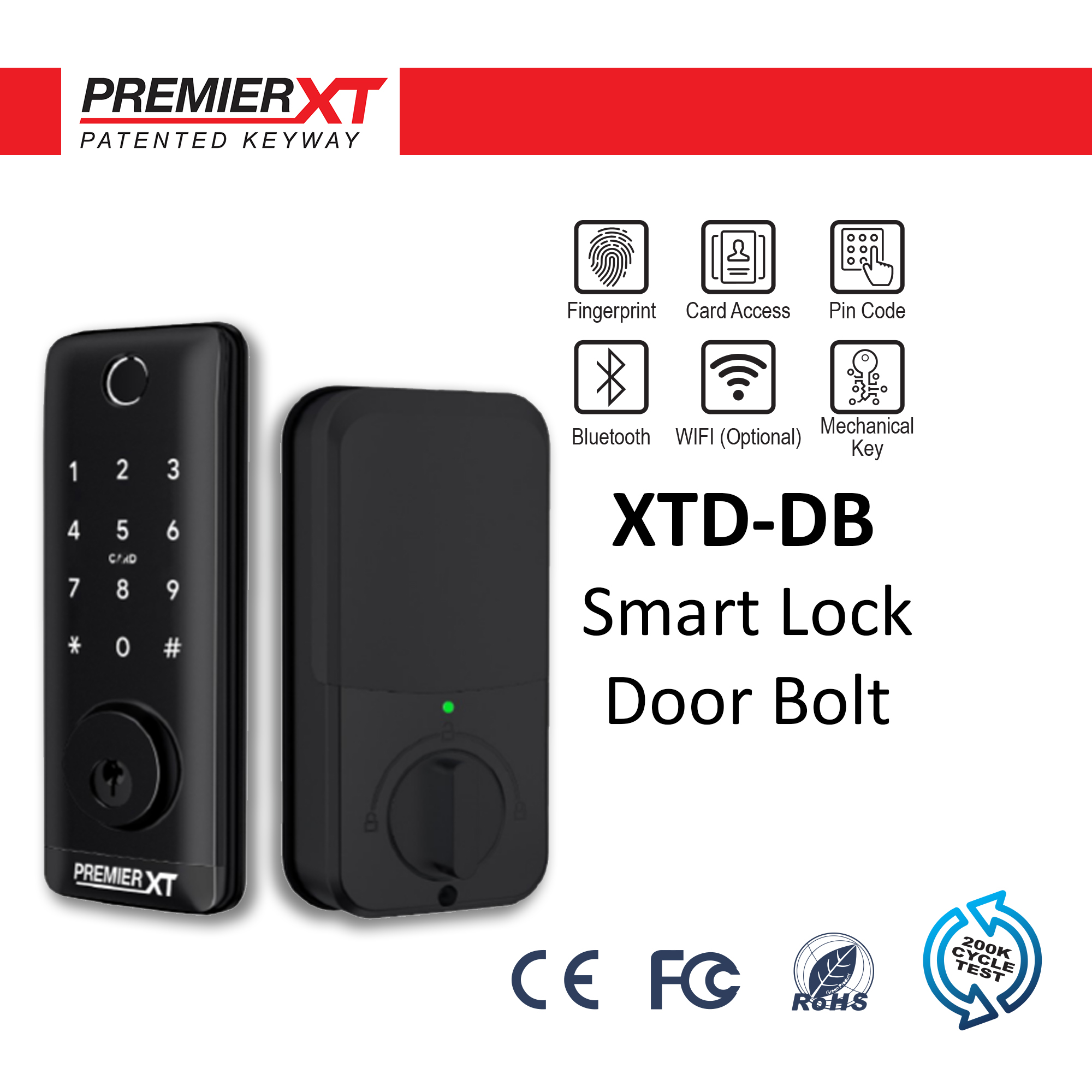 XTD DB 2 Smart Deadbolt Lock, 智能门栓锁