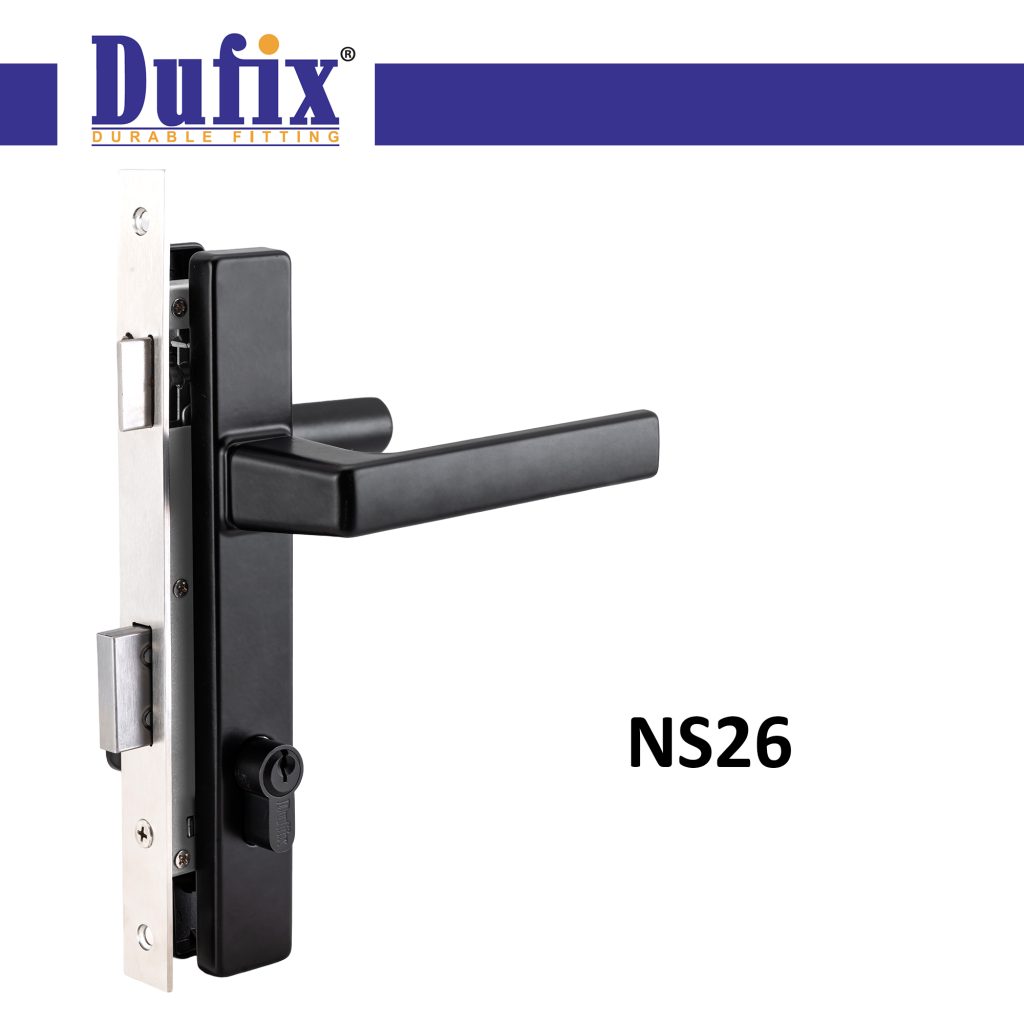 Aluminium Narrow Mortise Lock， 美观铝铁门锁